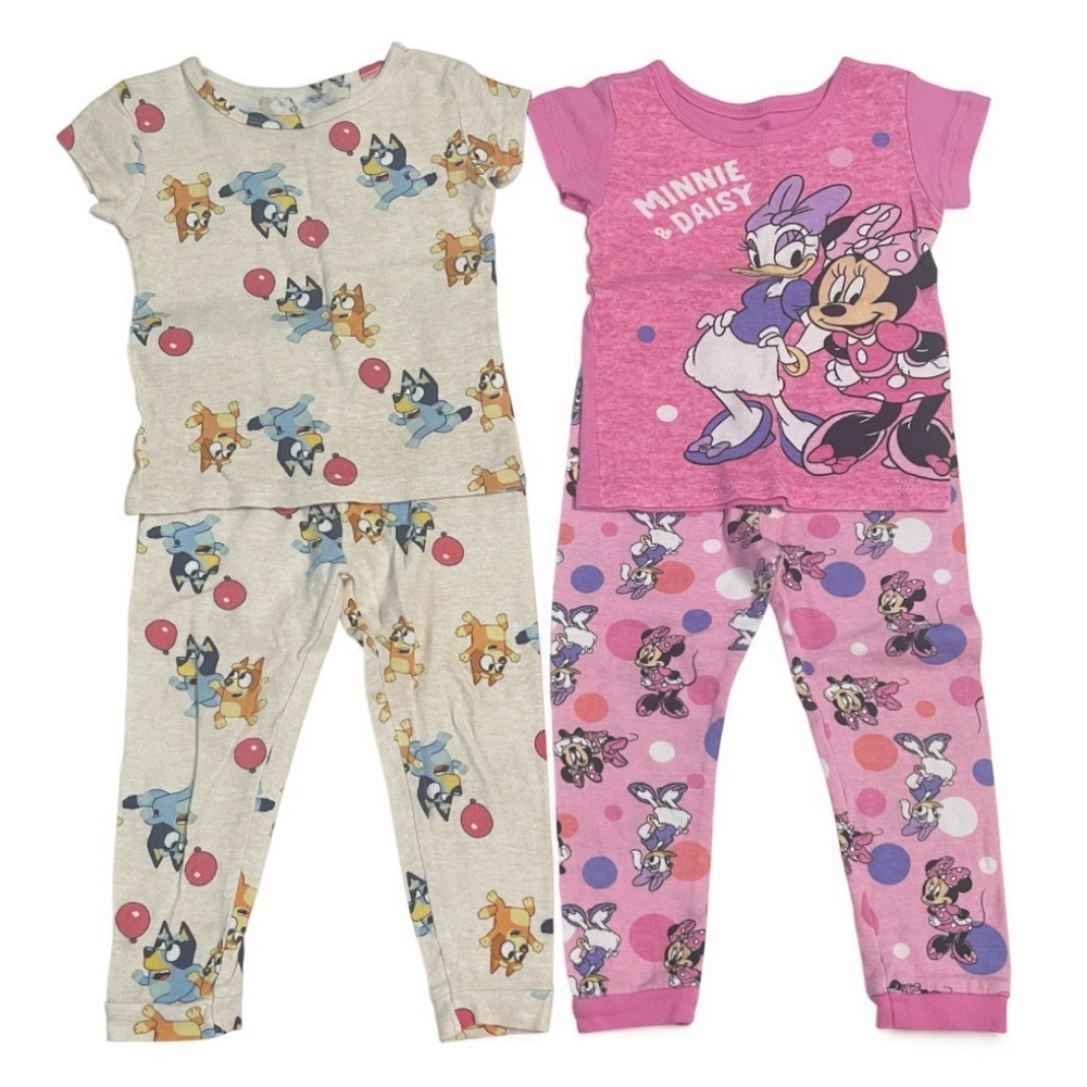 Minnie & Daisy & Bluey Girls Pajama sets 

Set of 2 tops and bottoms